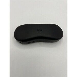 Vera Wang Black Small Eyeglass Contoured Clamshell Hard Case Brand New